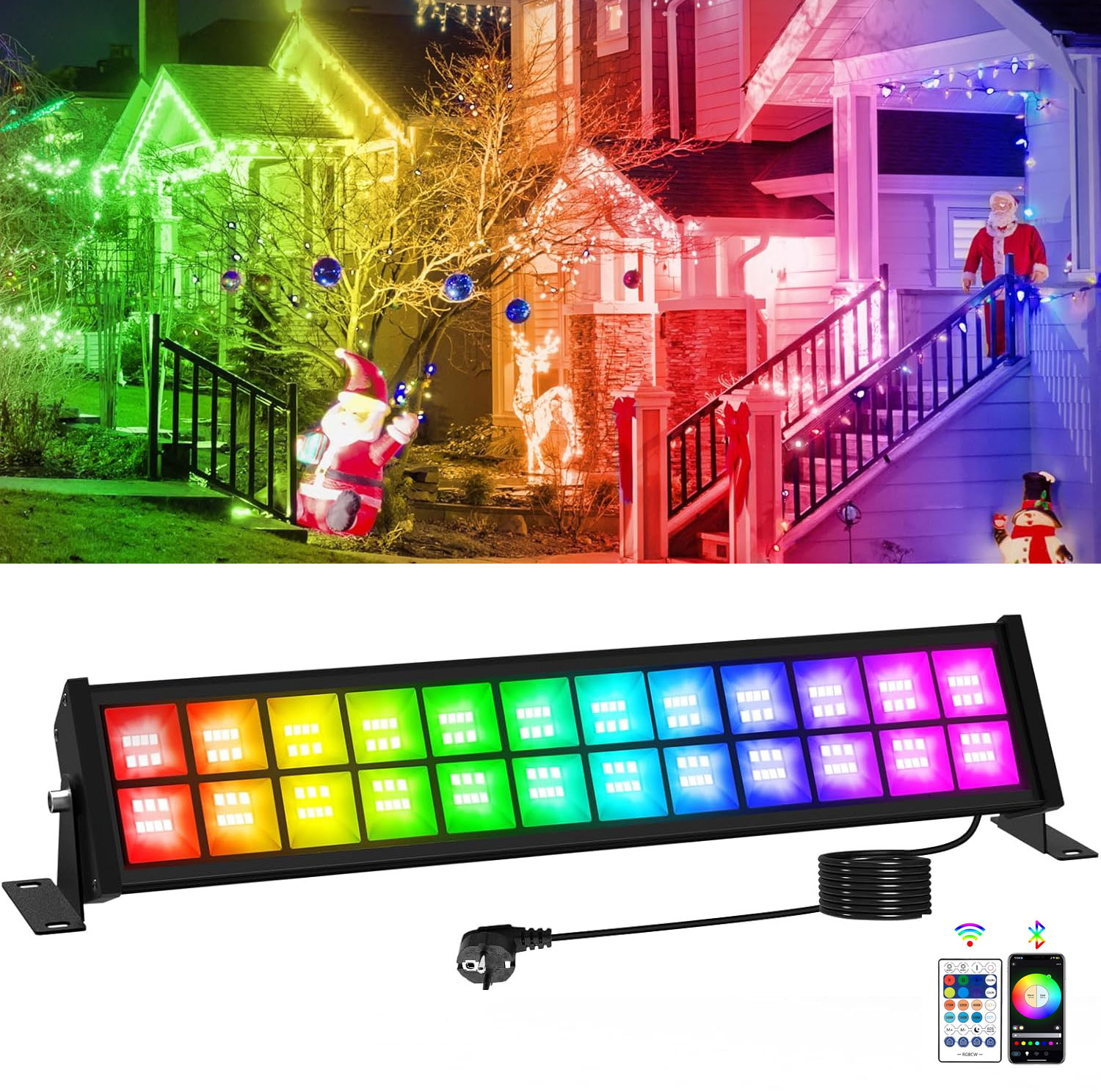 Smart Garden Uk - Reflektor LED RGB 50/72W z pilotem,