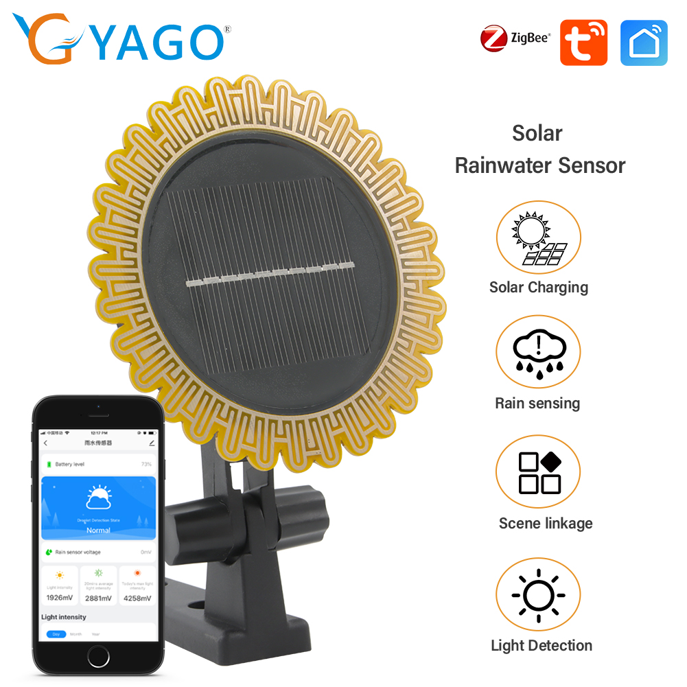 Smart Garden Valve - Tuya Zigbee Solarny czujnik światła słonecznego