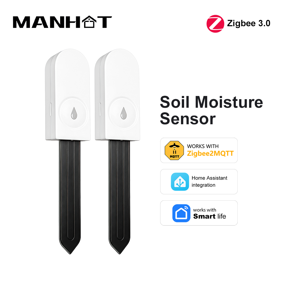 Smart Garden Accessories - Czujnik wilgotności gleby Zigbee 3.0, termohigrometr,