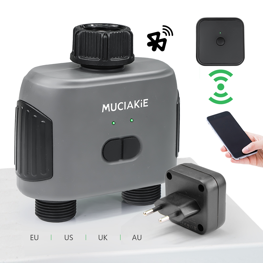 Smart Garden Uk - Kompatybilność WiFi/Bluetooth Dwukierunkowy Inteligentny Timer Podlewania