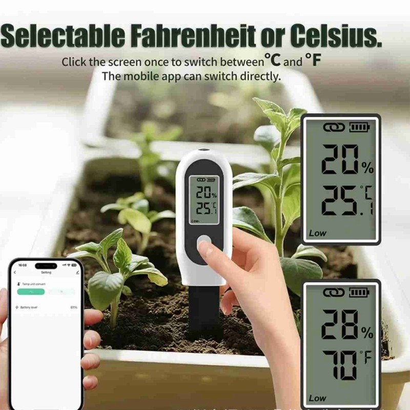 Smart Garden Home Assistant - ABYN-Smart Czujnik Wilgotności Gleby Tuya 3