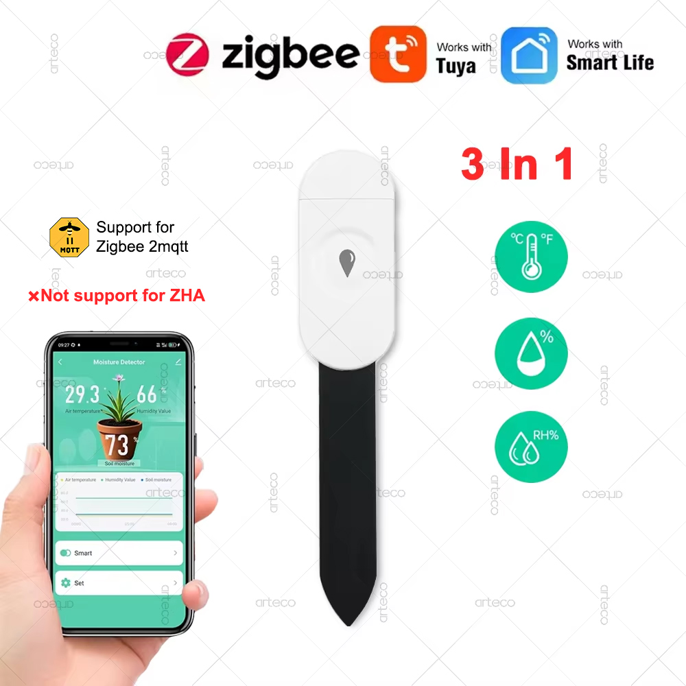 Smart Garden Monitor - Tuya Zigbee temperatura i wilgotność detektor