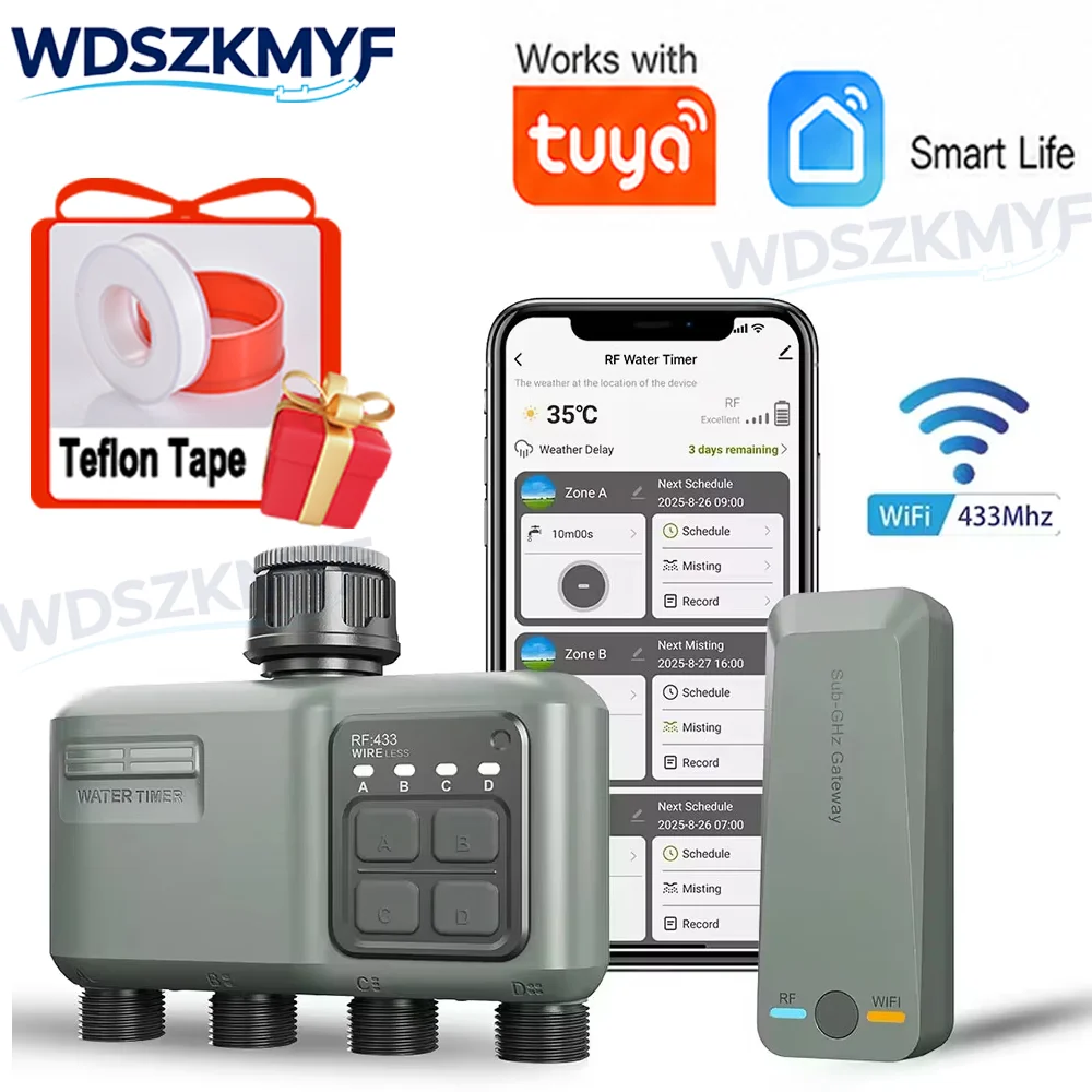Smart Garden Valve - Inteligentny sterownik nawadniania ogrodu WiFi RF433