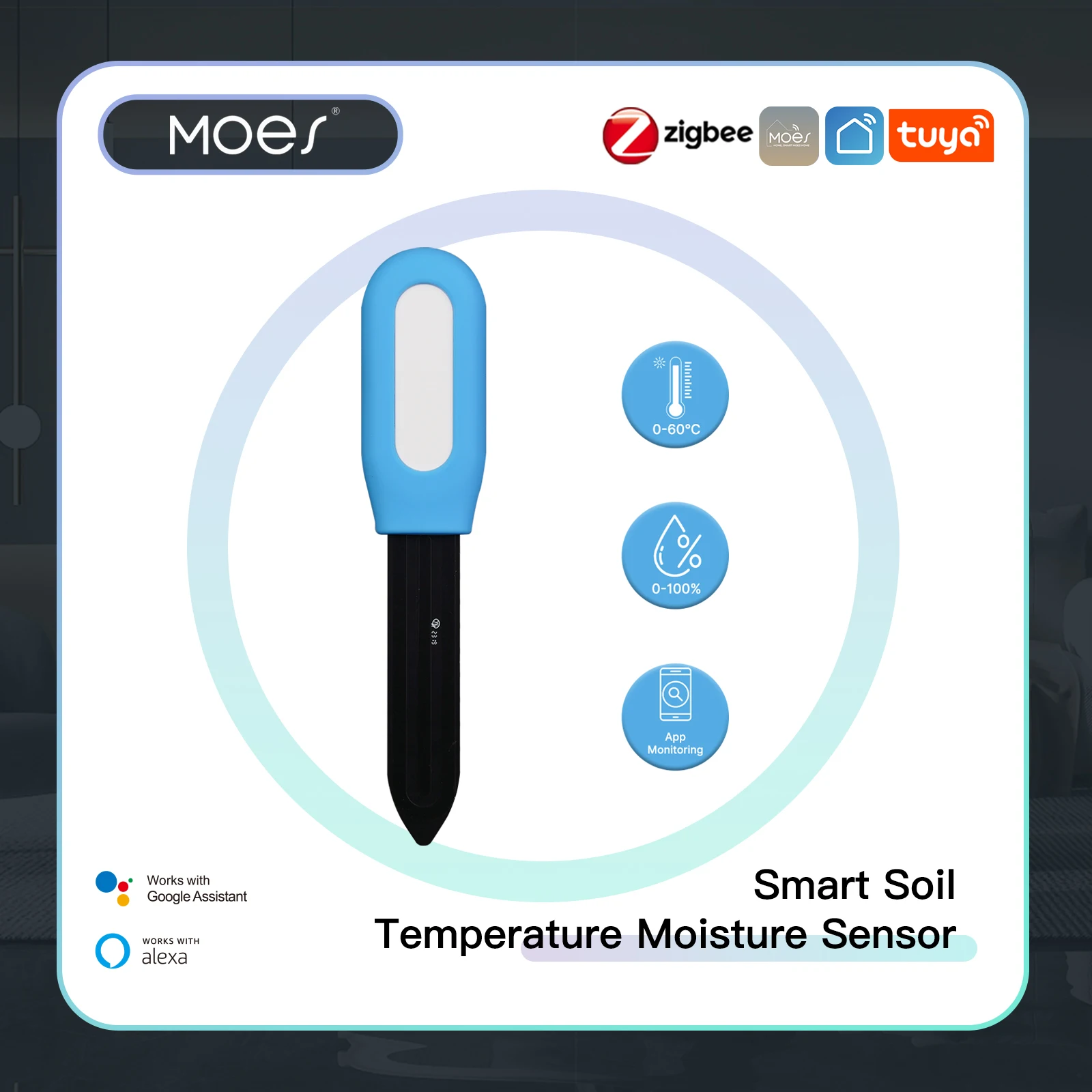 MOES Smart ZigBee miernik temp – Smart Garden Monitor recenzja i cena