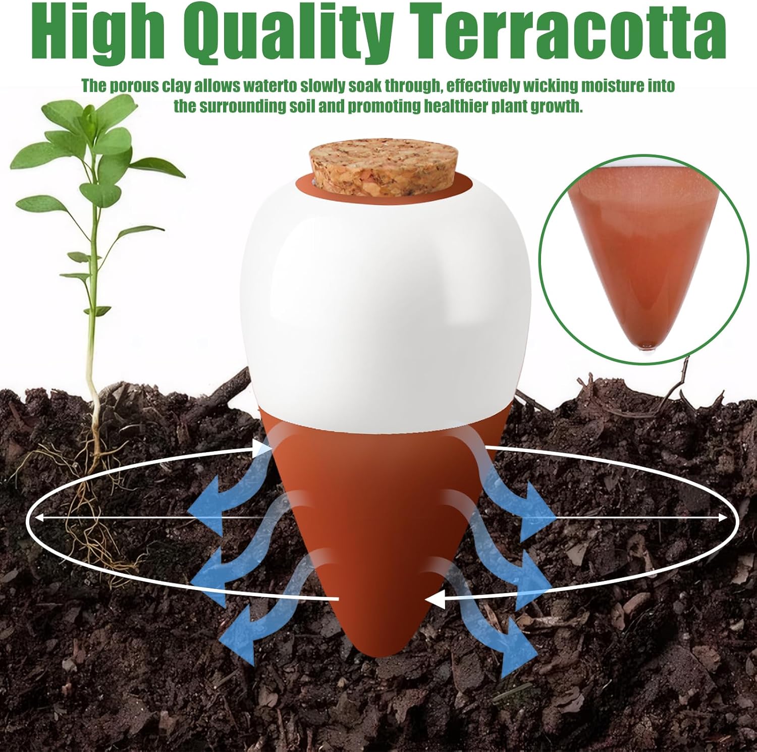 Terracottaowe kolce do podlewa – Plant Watering Globe recenzja i cena