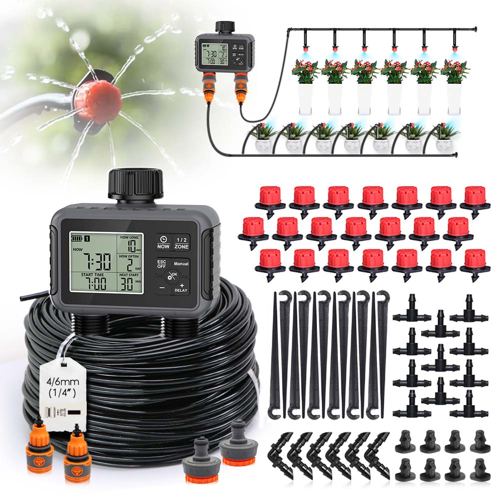 Dwuzonowy, niezależny wyświetl – Smart Garden Sprinkler recenzja i cena