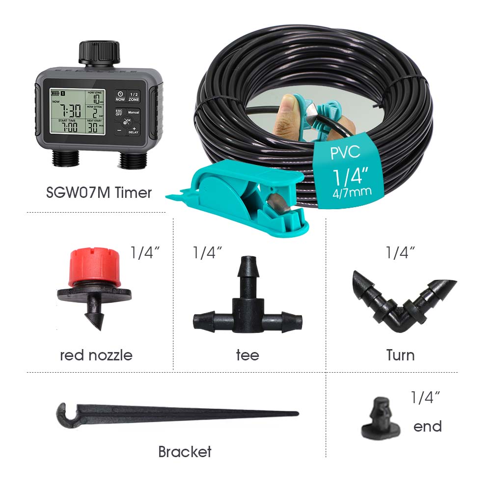 Dwuzonowy, niezależny wyświetl – Smart Garden Sprinkler recenzja i cena