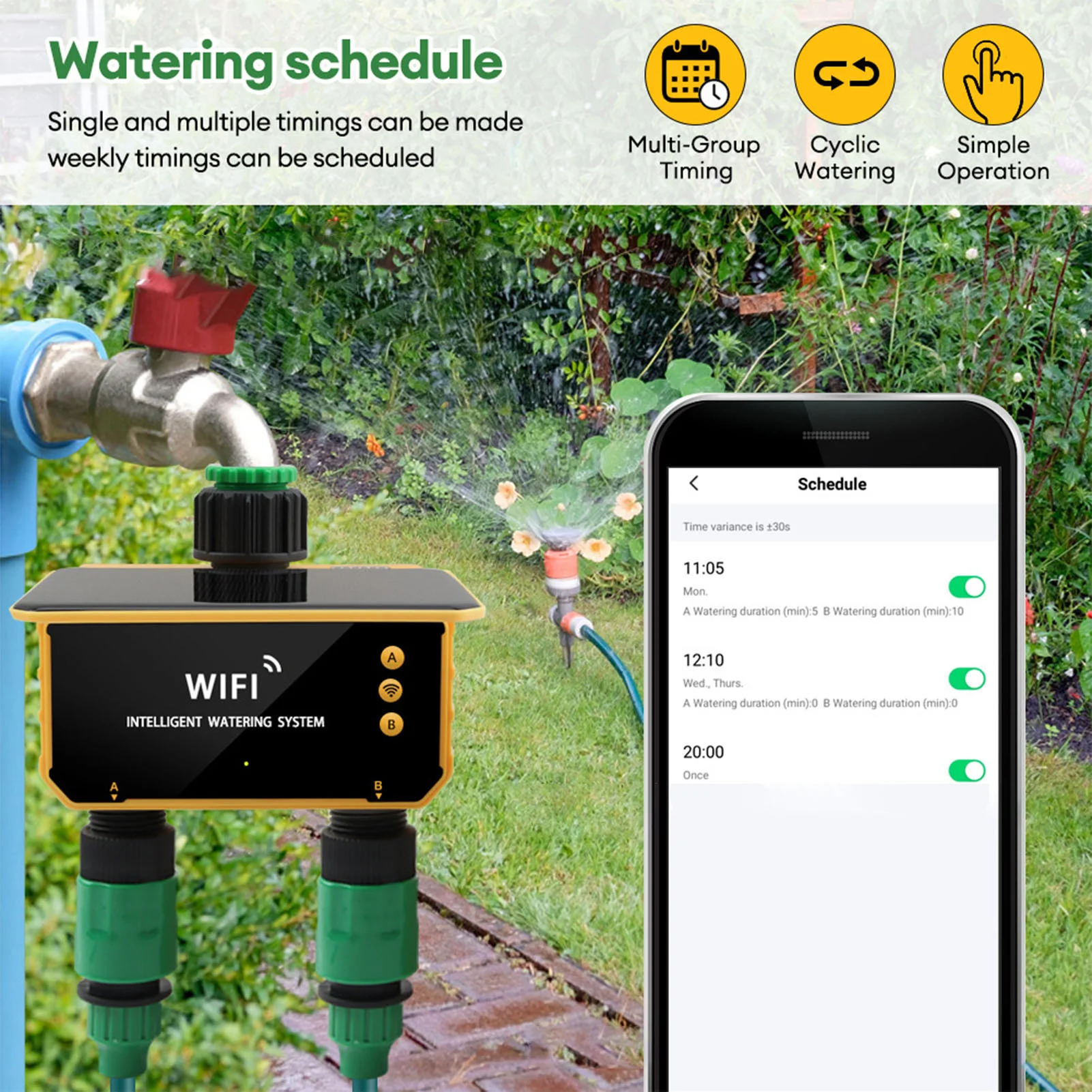 Solarny inteligentny timer do  – Smart Garden Sprinkler recenzja i cena